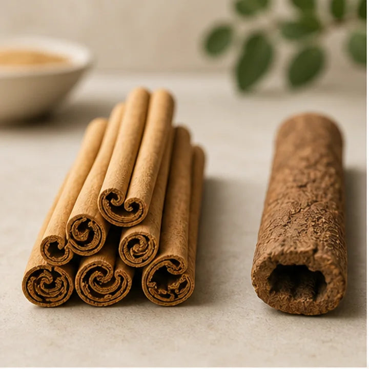 Ceylon cinnamon compared with Cassia