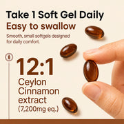 Ceylon Cinnamon 7200mg Equivalent with MCT Oil