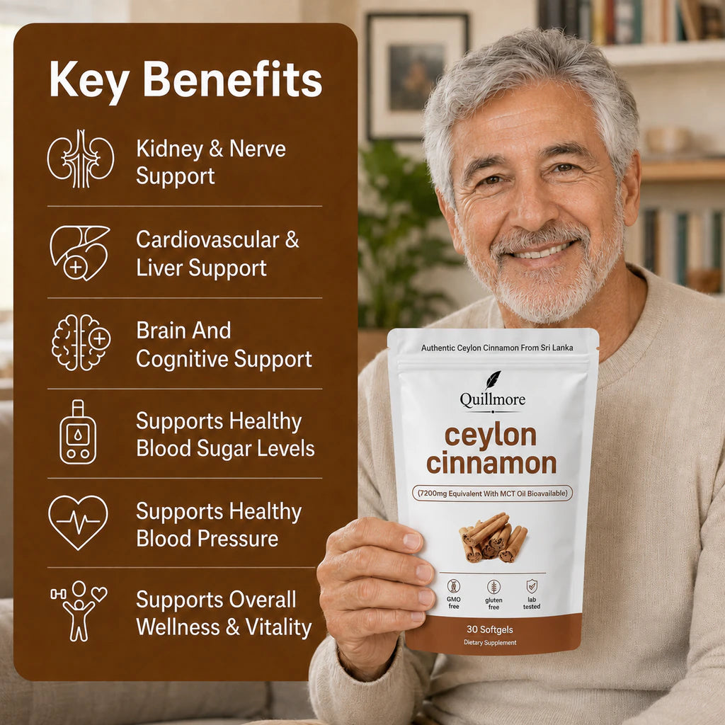 Ceylon Cinnamon 7200mg Equivalent with MCT Oil