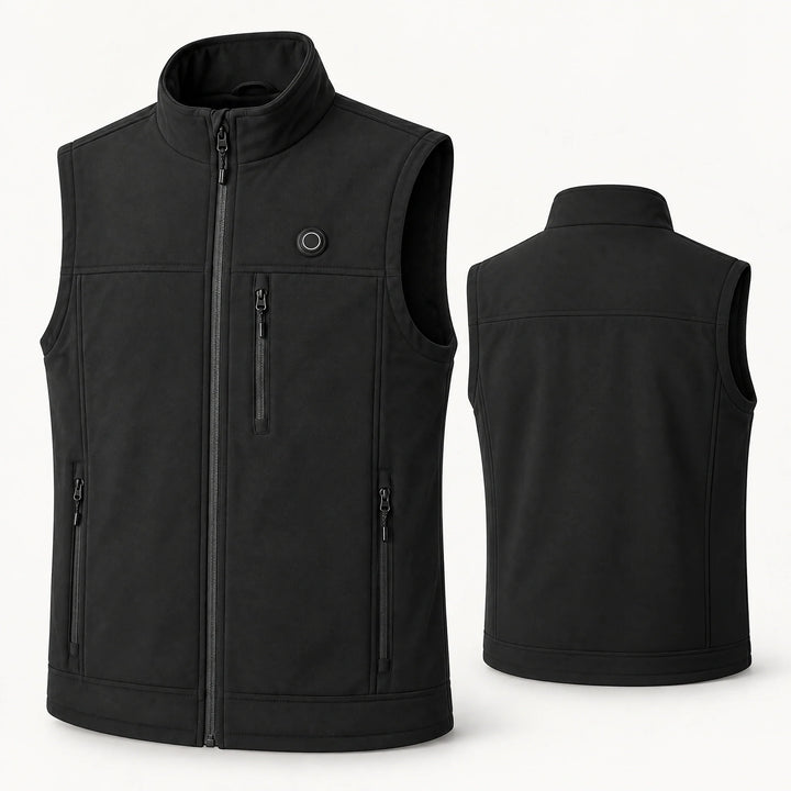 Field 9 — Heated Softshell Vest · Black
