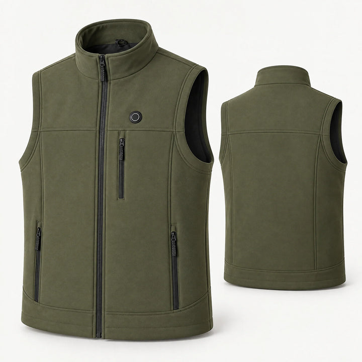 Field 9 — Heated Softshell Vest · Olive
