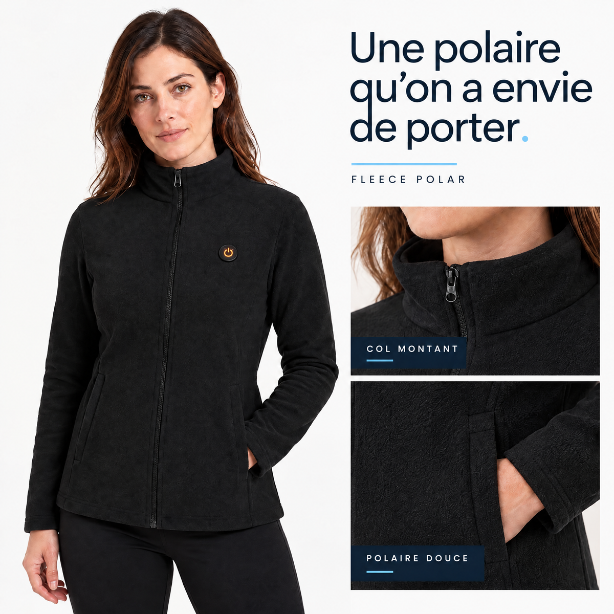 Fleece Polar – Veste polaire chauffante femme
