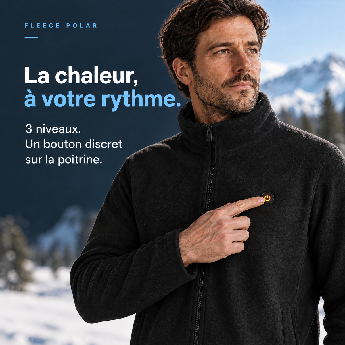 Fleece Polar – Veste polaire chauffante homme