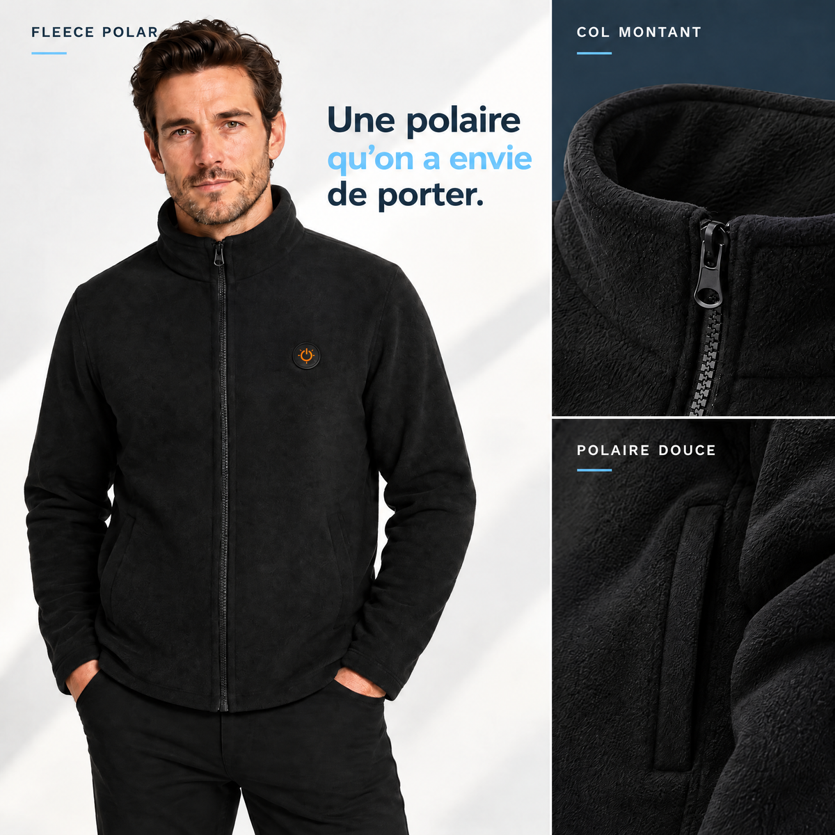Fleece Polar – Veste polaire chauffante homme