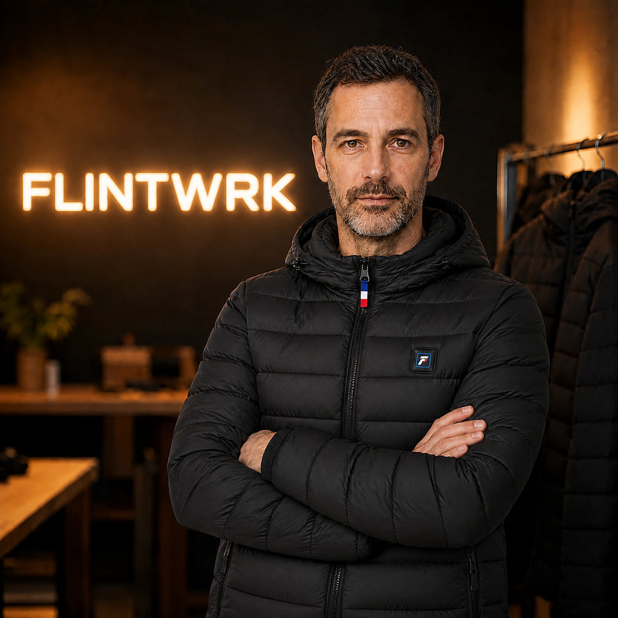 Marc, the founder of QUILLMORE, in the brand's workshop