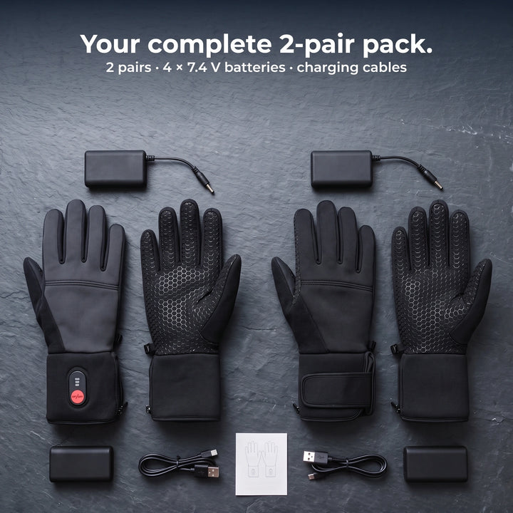 Light R pack: 2 pairs, 4 × 7.4 V batteries and charging cables