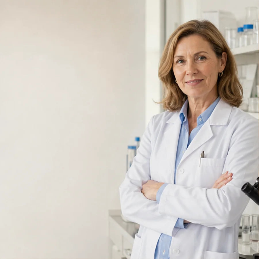 Clinical researcher in a laboratory